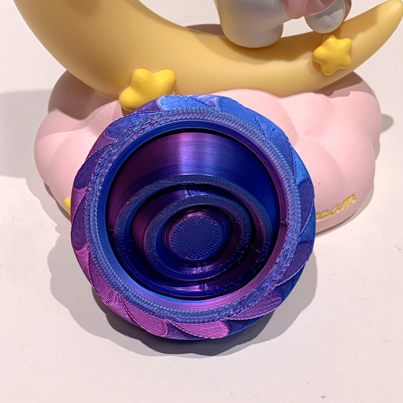 3d process printed rotating gyroscope, a stress-relieving 3D toy for children and students, a must-play tool for adults, and an educational tool pic 6