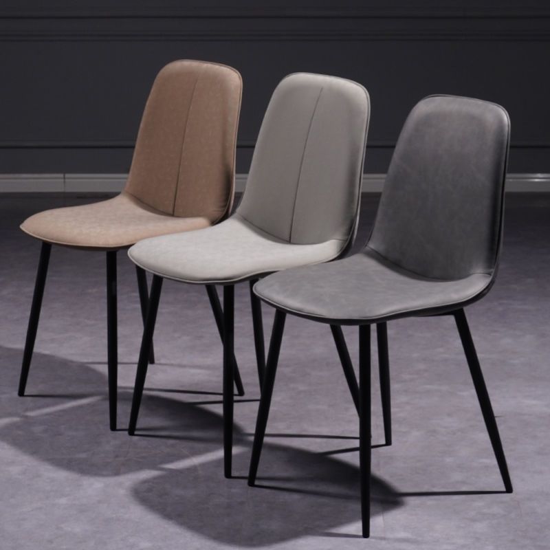 Sillas de comedor domésticas nórdicas lujosas sillas de respaldo de hierro forjado modernas y simples para negociar mesas de escritorio sillas de comedor sillas de ocio