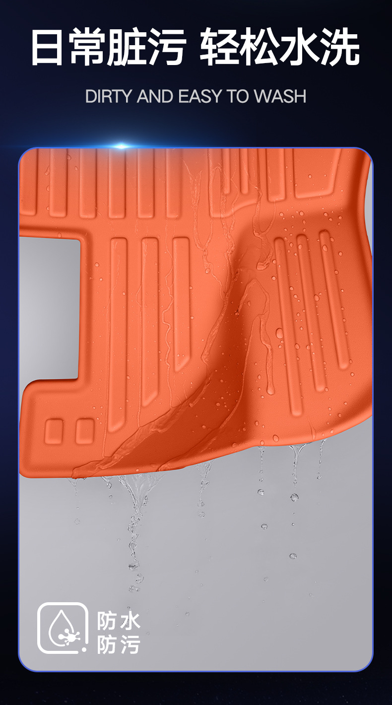 Haval Great Wall H10 special floor mats, TPE eco-friendly, original car color, waterproof, stain-resistant, wear-resistant, car modification floor mats