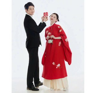 Hanfu Xiuhe Style Ming Dynasty National Style Bridal Gown Engagement Wedding Dress Toast Dress 2025 Improved Red Outing Dress