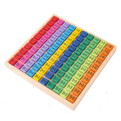Wooden Children's Educational Multiplication Table Toy Preschool Math Interactive Intelligence Development Montessori Teaching Aids