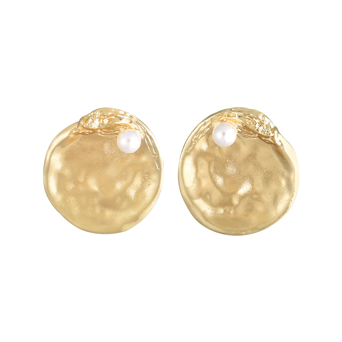 1 Pair Fashion Geometric Alloy Plating Artificial Pearls Womenu0027S Ear Studs