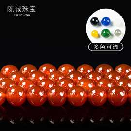 厂家直供7A天然红玛瑙散珠diy饰品配饰串珠手串手链配件玛瑙批发