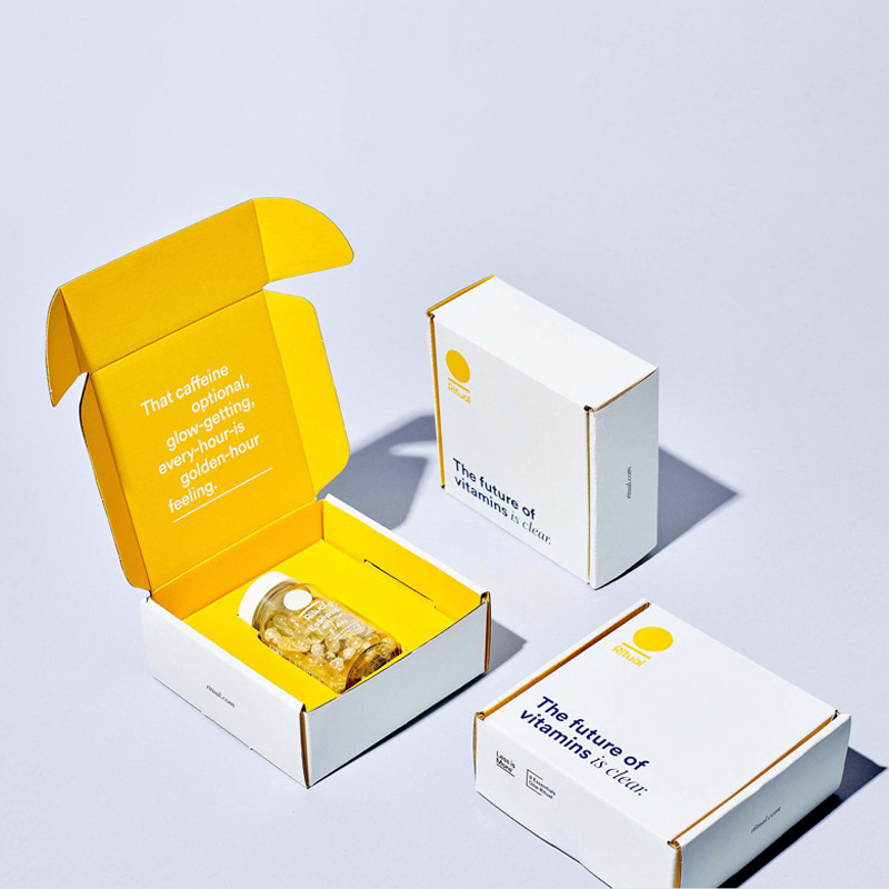 工厂定 制High Quality Wholesale 白卡纸盒飞机盒天地盒瓦楞纸盒