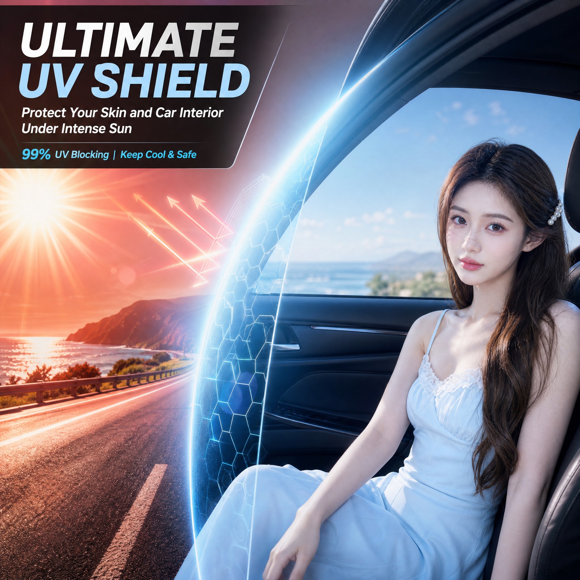 Direct sales from the manufacturer: Wholesale 4mil thick safety anti-explosion high-insulation anti-UV car window glass film