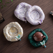 国风织锦布艺壶承禅意家用壶垫高档女士茶壶托茶道零配件防烫隔热