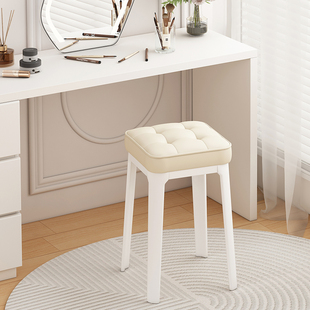 Makeup Stool Dressing Table Special Chair Cream Style Makeup Chair Soft Bag Stool Simple Girl's Bedroom Stacked Wu