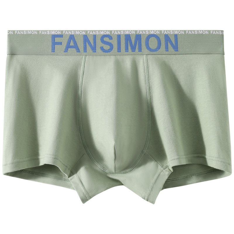 Ropa interior de los hombres de algodón verano delgada media cintura transpirable hombres triángulos cortos deportes ropa interior juvenil