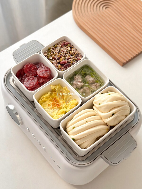 Bowl Steamer Plate Bowl Dessert Steaming Plate Square Steamer Steamed Egg Bowl Dipping Bowl Snack Steamed Vegetables Household Steaming Bowl Ceramic