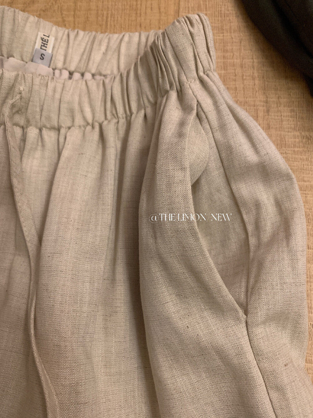 Quần culottes nữ ống rộng cạp cao vải linen phối lyocell mỏng nhẹ mùa hè — màu sắc, màu hồng, màu trắng, màu xám chi tiết 17