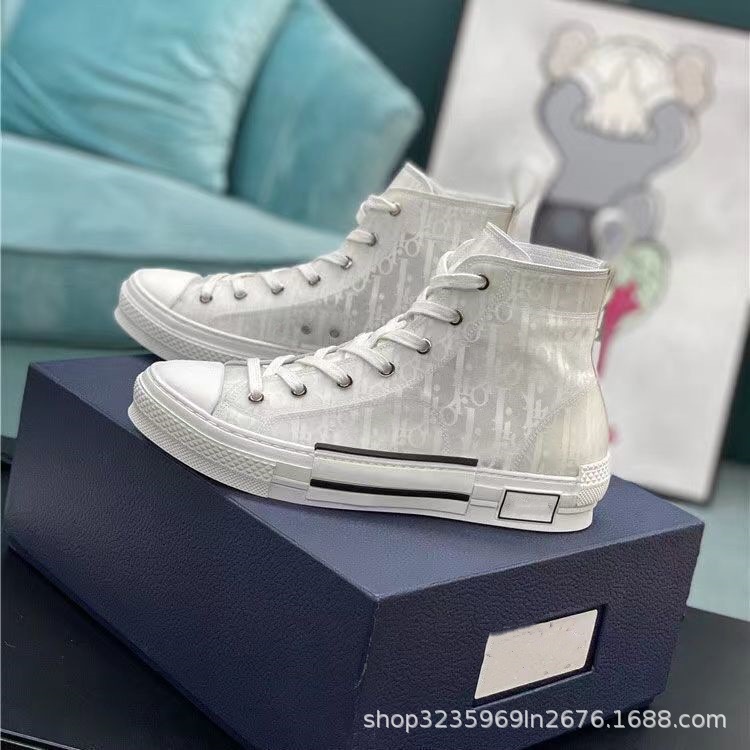 Estación europea D casa zapatos de alta calidad para hombre 2024 zapatos de lona transpirables zapatos blancos zapatos deportivos con letras estampadas planas para mujer