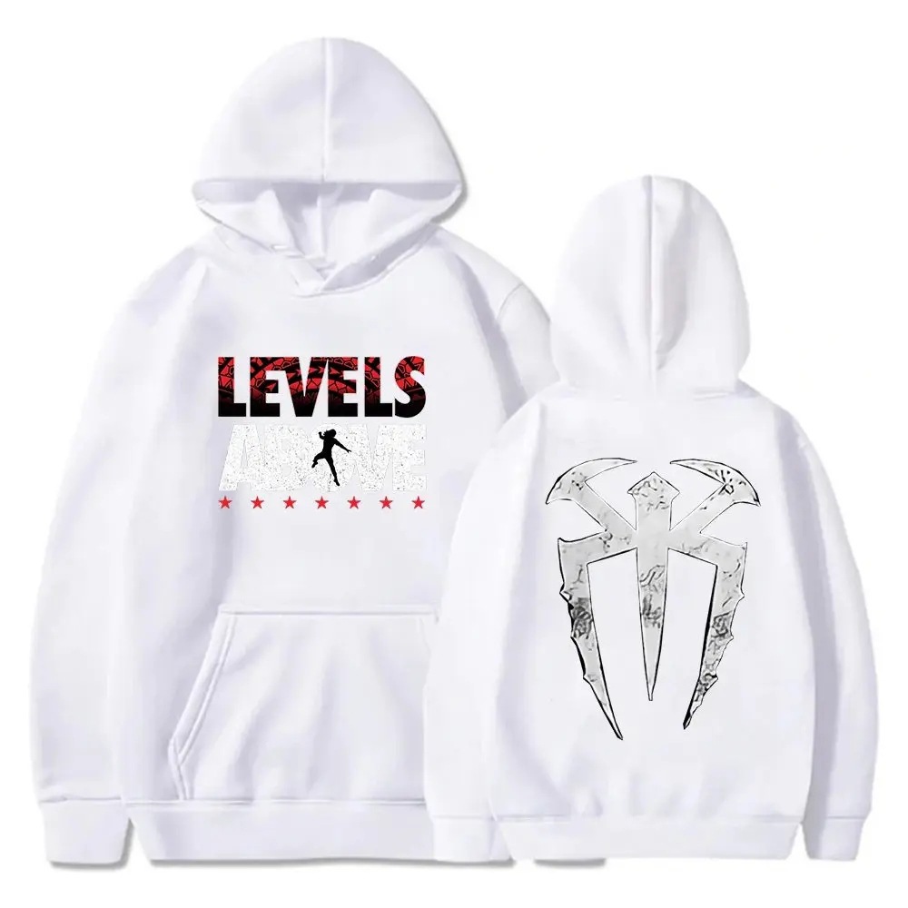 Roman Reigns Levels Above Pullover Hoodie Long Sleeve Setwea