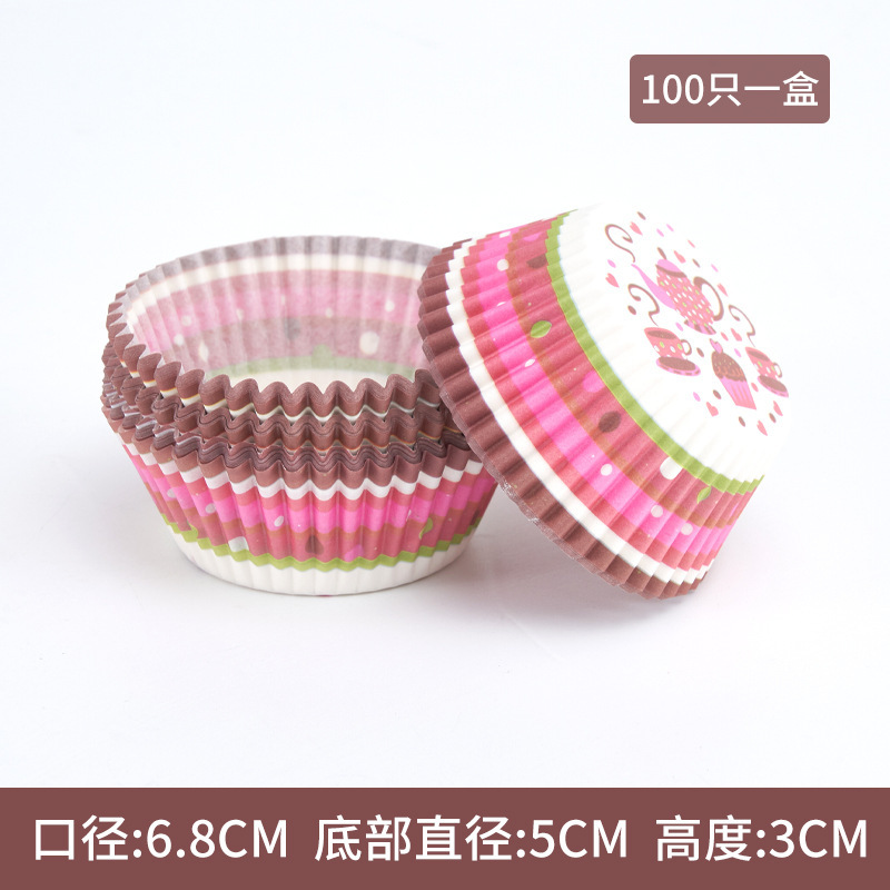 Hot sale pastel de papel a prueba de aceite 100 paquetes de postre de alto rendimiento pastel de nieve niang base de papel de horneado tazas
