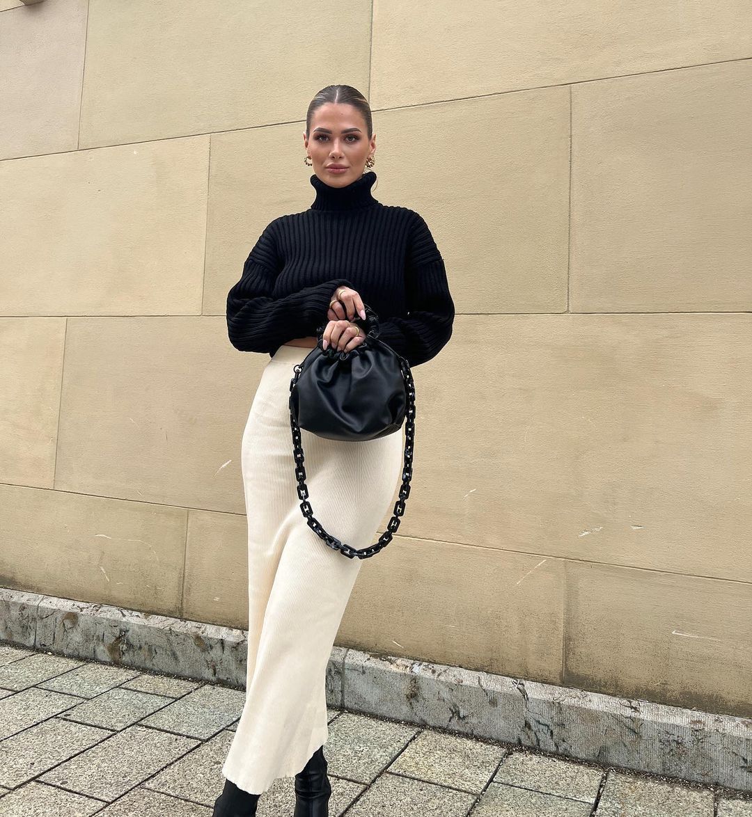 Winter, Autumn Season Women'S Gender Patchwork Design Fashion Style Wholesale Women'S Fashion Solid Color Long Sleeve Patchwork Sweaters & Cardigans