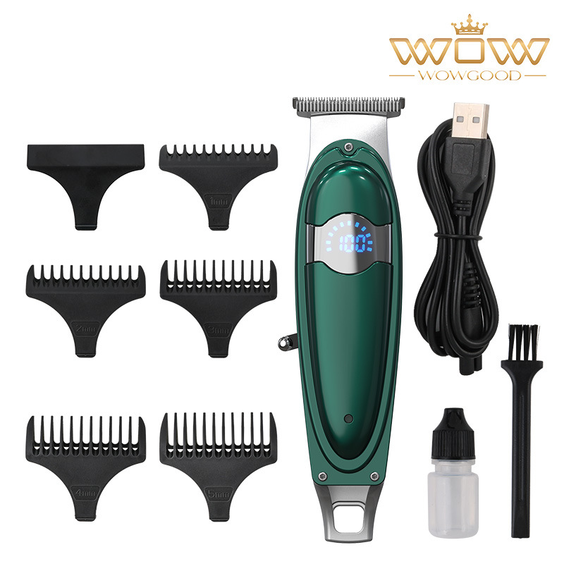 Cortadora de cabello eléctrica transfronteriza, máquina profesional para peluquería, afeitadora para cabeza rapada