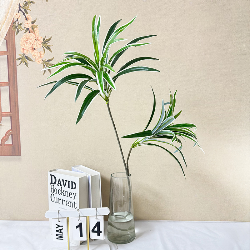Mô phỏng 2 cây huyết rồng nhà hàng trung tâm mua sắm cửa sổ trang trí cảnh quan thực vật trang trí phòng khách nhà cây xanh giả nhân tạo