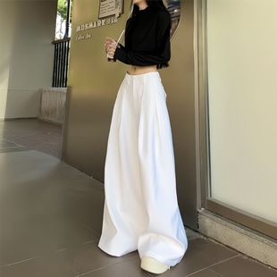 白色阔腿裤女夏