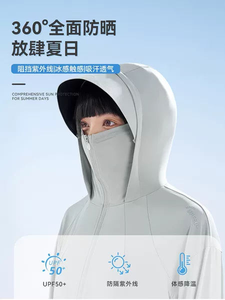 Loose-Fitting Sun Protection Clothing 2026 New Model for Women, Cool Ice Silk Breathable Jacket, Outdoor Top, Original Yarn Sun Protection Clothing