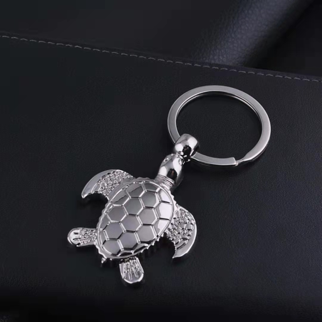 Llavero de tortuga simulada personalizado con letras, regalo publicitario creativo