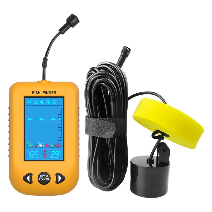 Erchang Sonar Fish Detector Intelligent Night Fishing Color HD Wired Ultrasonic Detector Spot Fish Detector