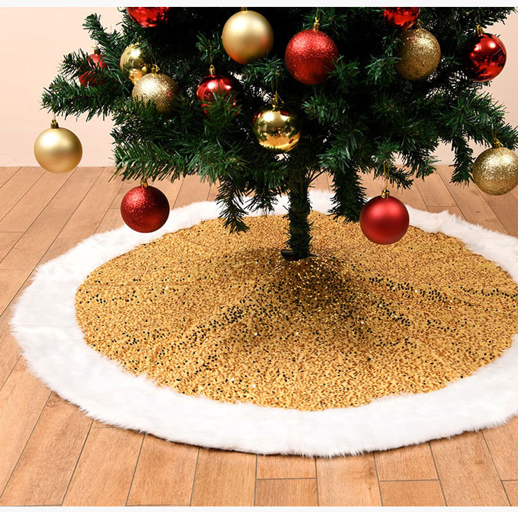 Christmas Plush Sequin Fabric  Tree Skirt Wholesale Nihaojewelry display picture 14