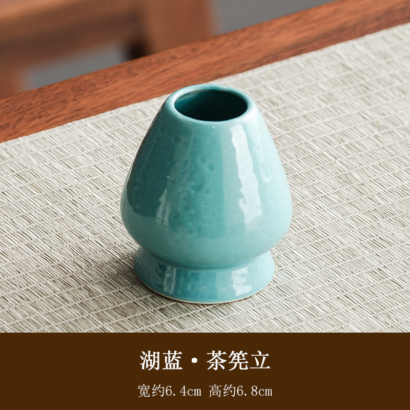 大型日本茶風抹茶ボウル、抹茶道具、抹茶ブラシ、茶碗、かわいいストライプ茶筅セット|undefined