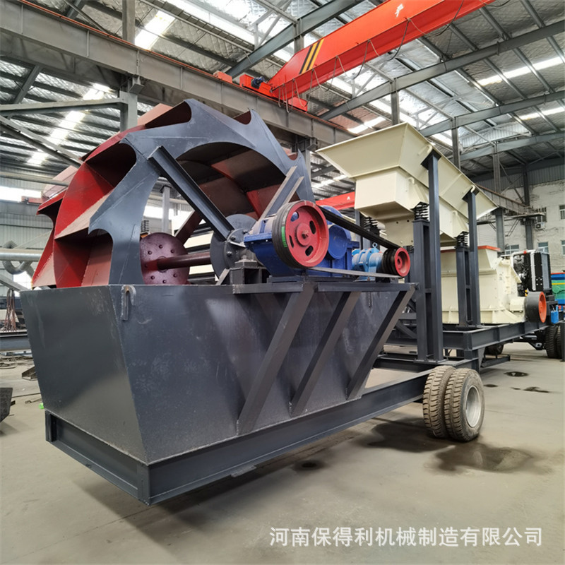 青石洗砂机 双槽洗砂机厂家 河卵石轮斗式洗砂机报价
