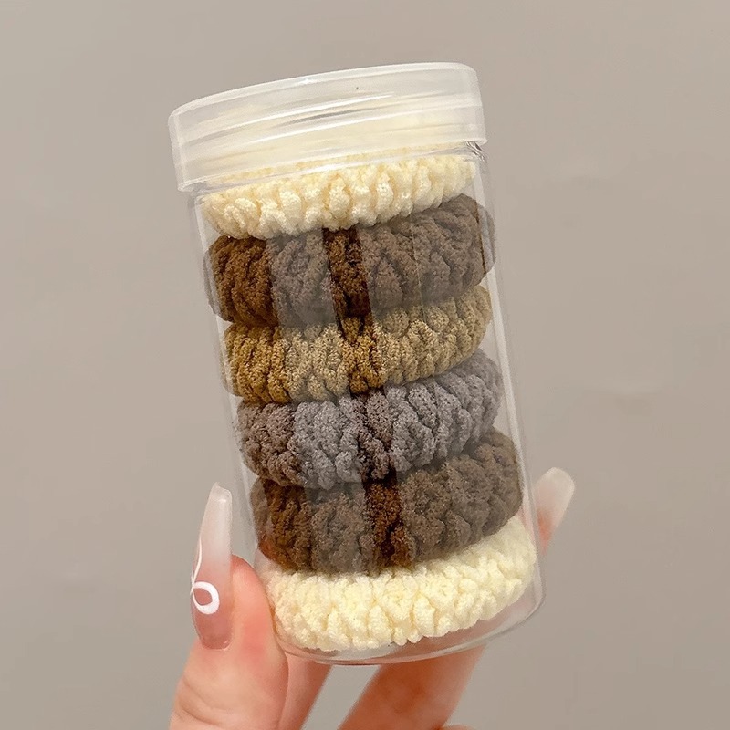 Alta elasticidad gruesa y gruesa cuerda de cabeza de anillo de cabello para mujeres 2025 nuevo otoño y invierno alta cuerda de cabello de cola de cabello atada banda elástica de cabello