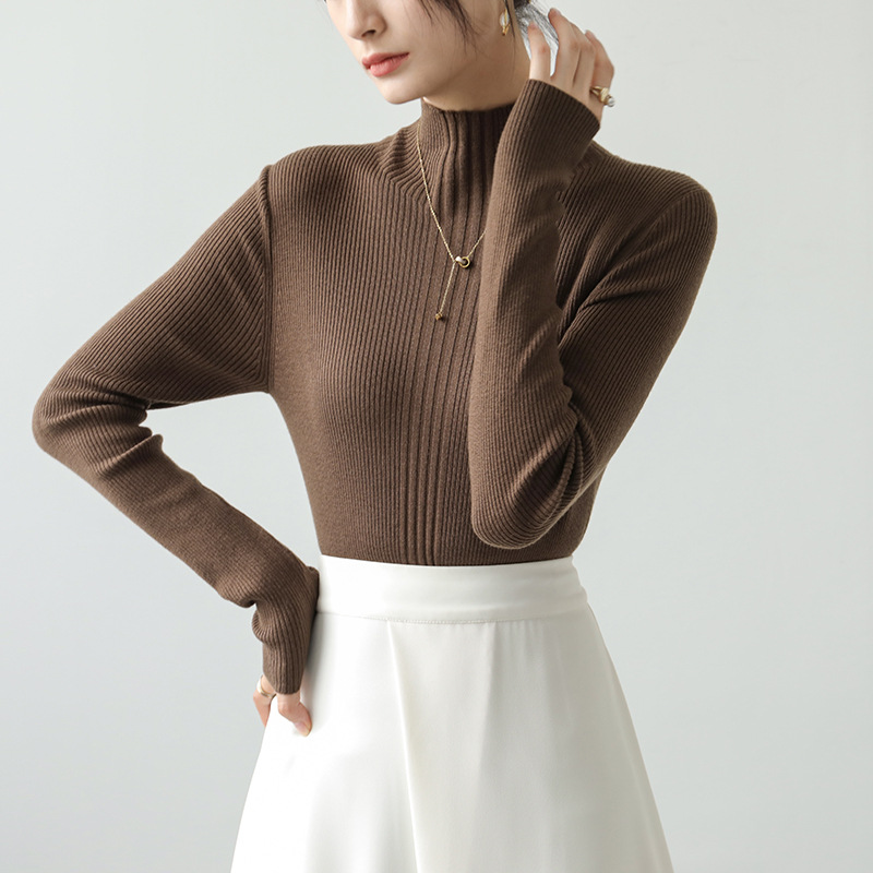 Knitted demi-season sweater