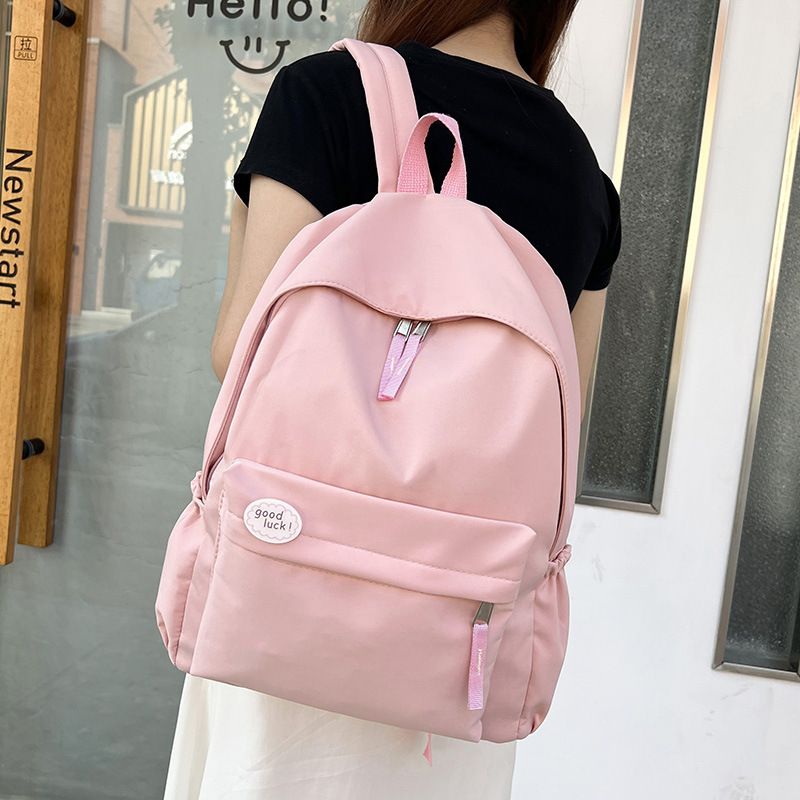 Korean Style Fashionable Backpack Large Capacity Simple Backpack Junior High School Student Schoolbag Couple Travel Bag Backpack Korean Style Fashionable Backpack Large Capacity Simple Backpack Junior High School Student Schoolbag Couple Travel Bag Backpack