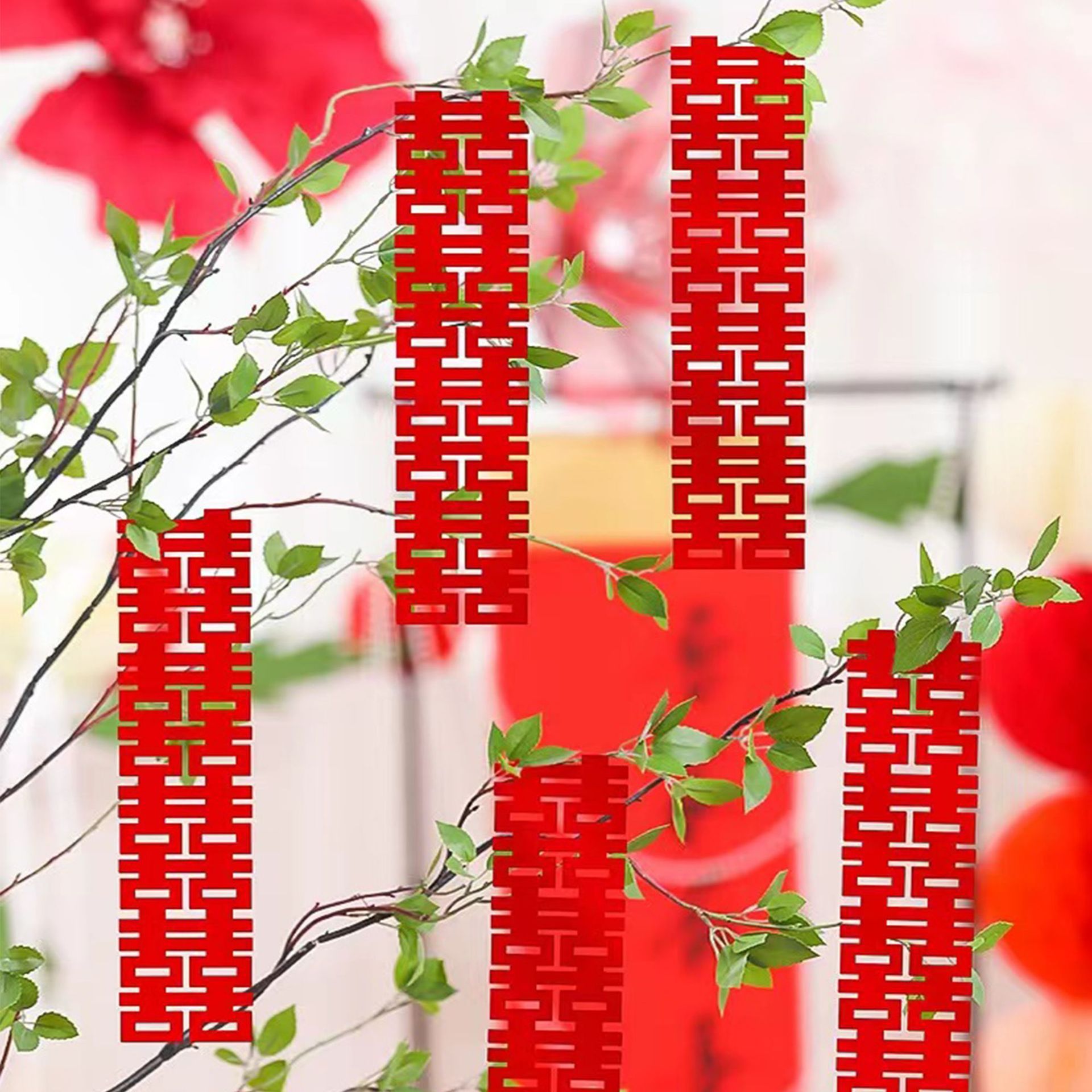 Boda Xi carácter colgante boda habitación pequeño colgante decoración boda sala de estar escena planta árbol adornos