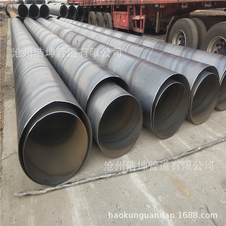 饮用水无溶剂环氧螺旋管 排水管道焊接钢管 地埋钢管现货供应