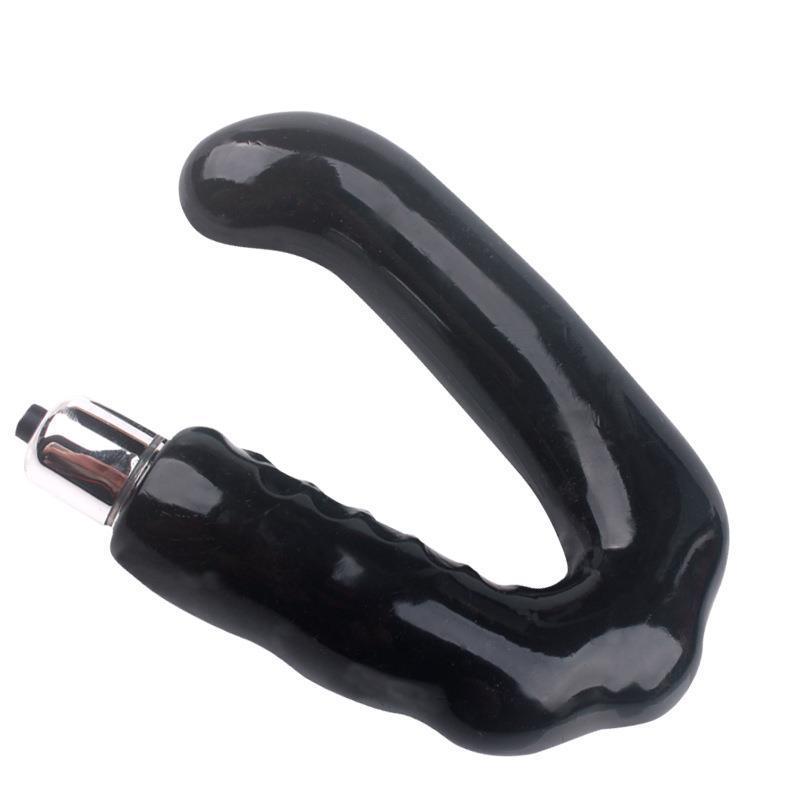 V-Shaped Vibrating Prostate Massager, TPE, Button Control, Adult Anal Toy — detail image 12