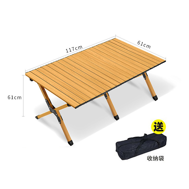 Medium aluminum alloy folding table (90cm long)