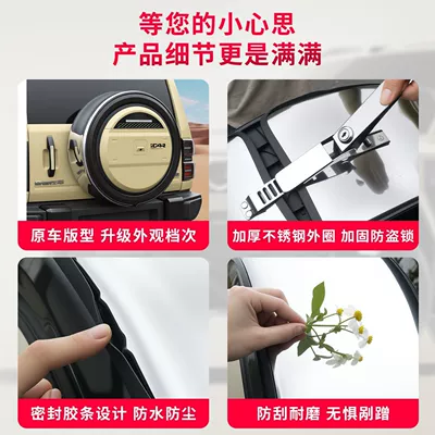 the spare tire, features a split structure, Spare wheel cover