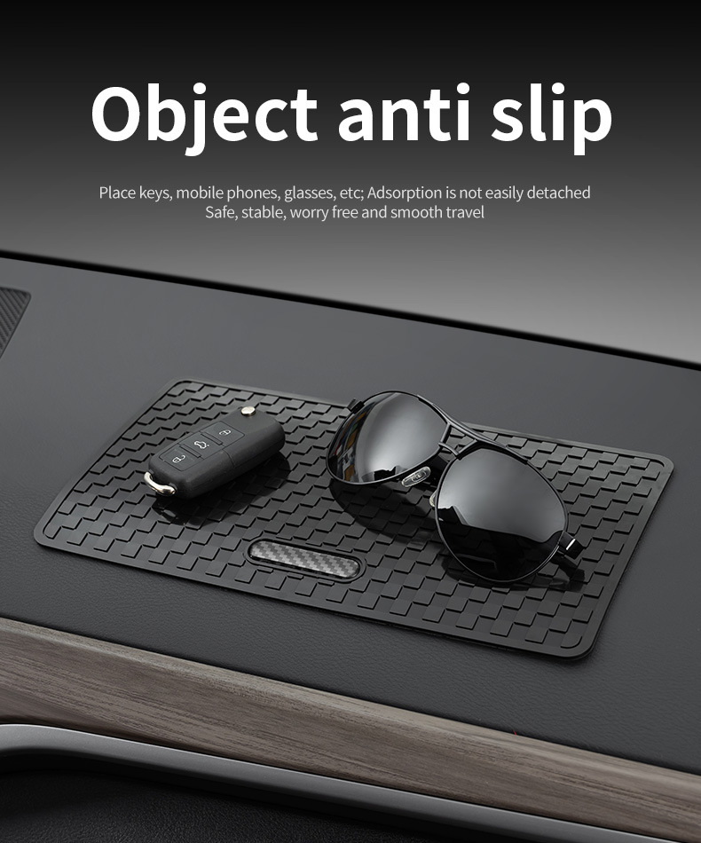 Cross-Border Hot-Selling Car Anti-Slip Mat, Silicone Storage Mat for Car Dashboard, High-Temperature Resistant Dashboard Mat