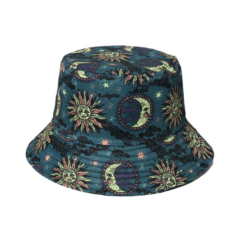 Unisex Mode Tiger Leopard Nähen Flache Traufen Bucket Hat display picture 3