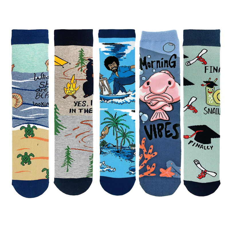 65g Weight Socks Classification Socks Lingerie Type Cotton (more than 50%) Fabric Type A Pair Quantity Casual, Daily Occasion Animal, Color Block Pattern All Seasons Season Unisex Gender Cute Style A Pair Cute Unisex Animal Color Block Cotton (more Than 50%) Crew Socks 4