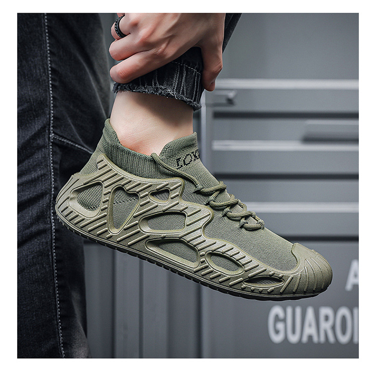 Scarpe sportive da uomo Scarpe da ginnastica Scarpe da ginnastica Tessuto sintetico Antiscivolo Calzature facili da pulire_voghion.com