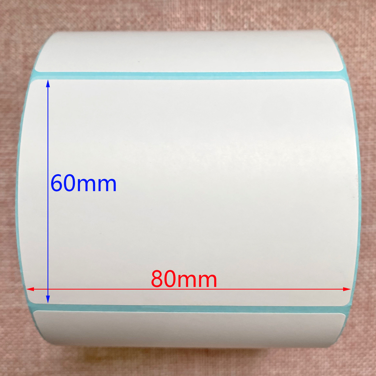三防热敏纸80x60X500张 横版 热敏标签纸 不干胶条码纸打印纸8060
