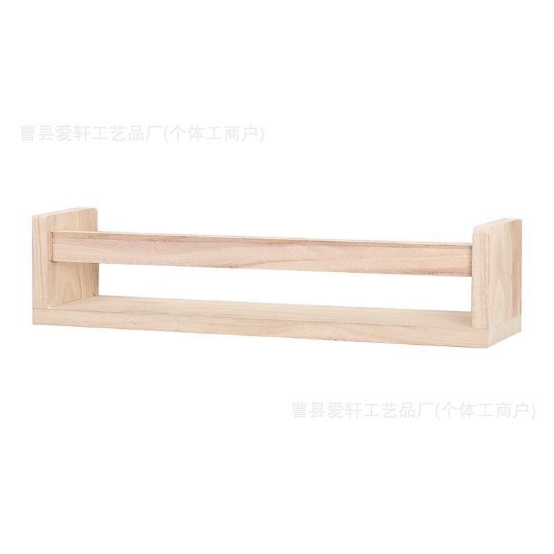 壁棚壁掛け式キッチン一字調味料棚シンプルリビング装飾フォトフレーム実木壁収納棚|undefined
