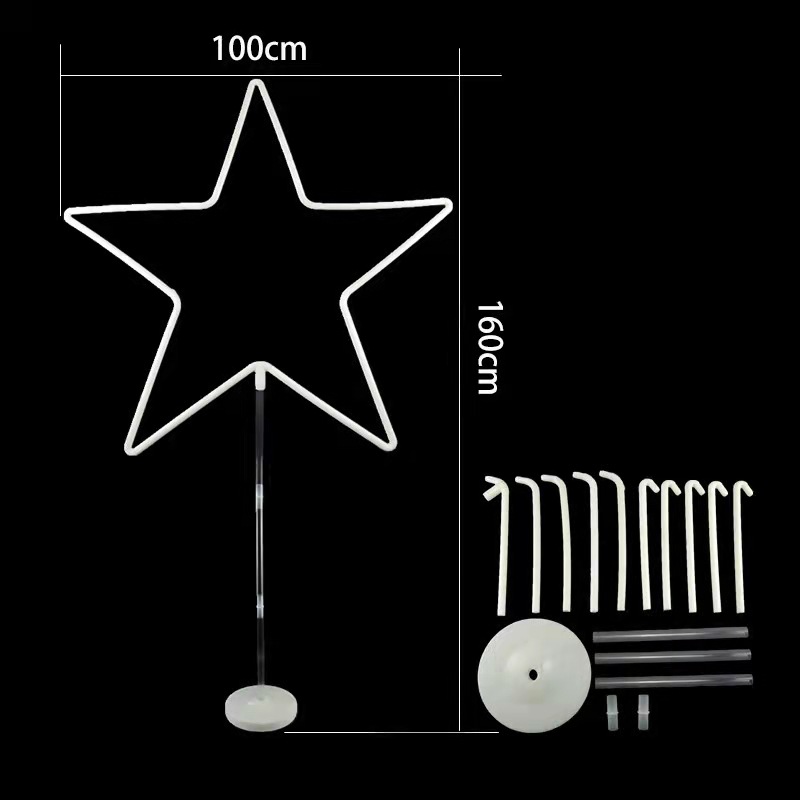 Nuevo alargado flotante banquete de boda Decoración de cumpleaños soporte de exhibición suministros de diseño mayor mesa de globo columna flotante