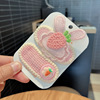 Children's cute hairgrip, rabbit, knitted hairpins, bangs, new collection