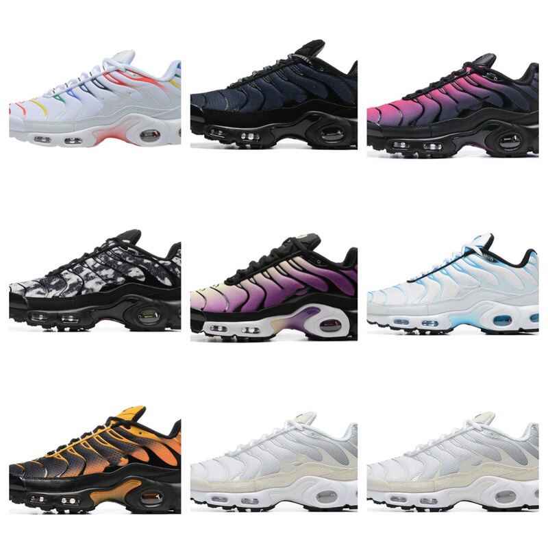 Putian Foreign Trade Cross-Border Tn Air Cushion Shoes 39-46 Large Size Plus Men's and Women's Running Shoes Lightweight Cushioning Casual Walking Shoes