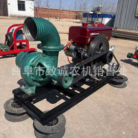 6寸8寸柴油排涝泵图片 电机380v农业排水机 扬程15米上水快抽水泵