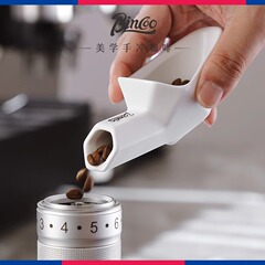 Bincoo シャベル型コーヒースプーン セラミックコーヒー豆定量スプーン 20 グラムコーヒー粉計量スプーン豆トレイ