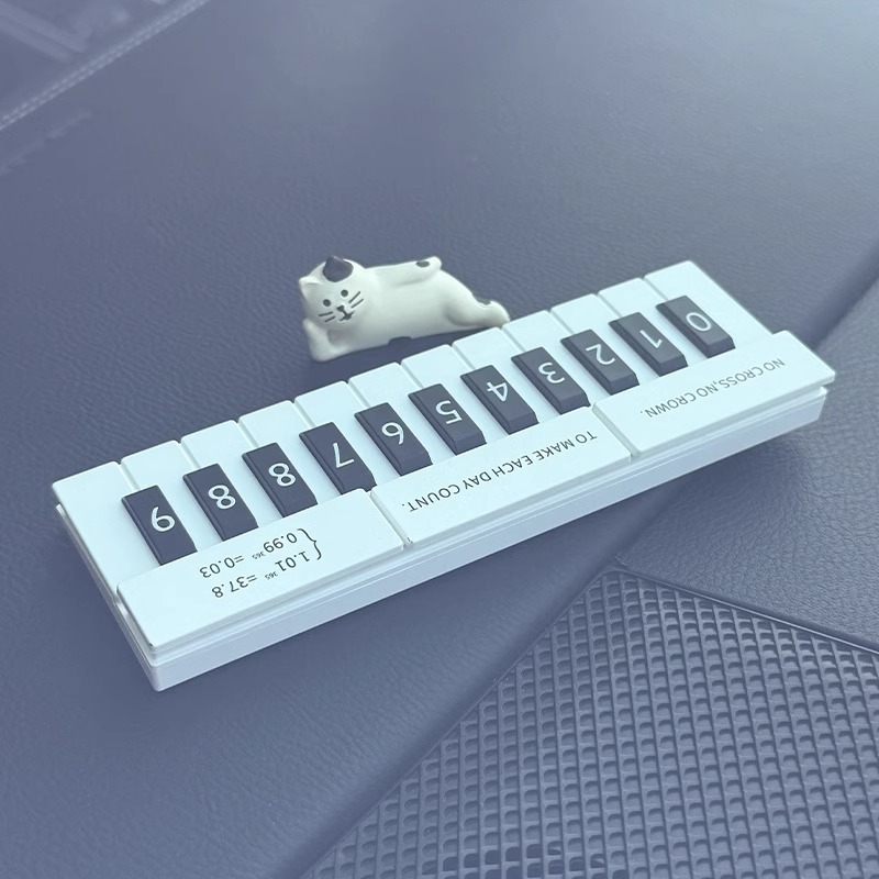 Piano coche estacionamiento tarjeta telefónica adorable gatos carregados tarjeta de coche accesorios interiores pueden ocultar la luz nocturna