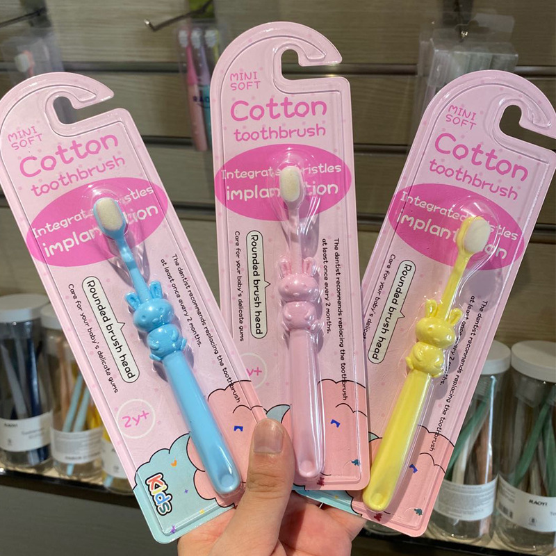 Cartoon Rabbit children toothbrush 2-8 Superfine Soft fur lovely baby toothbrush Manufactor wholesale