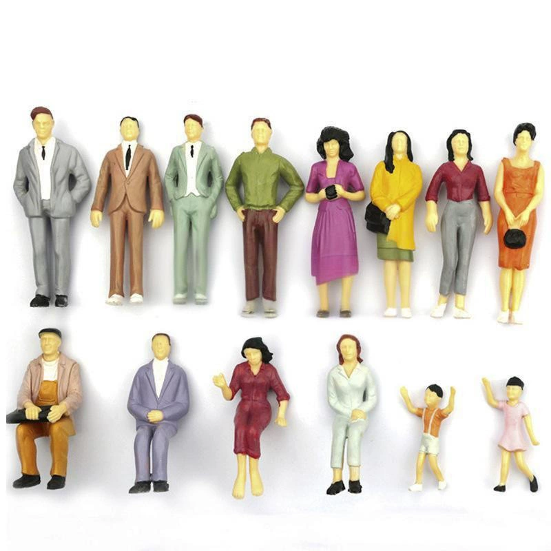 Оптовые наборы для творчества: фигурки для песочницы, разноцветные мини-персонажи, модели людей для песочницы, фоновые фигурки для сцен.