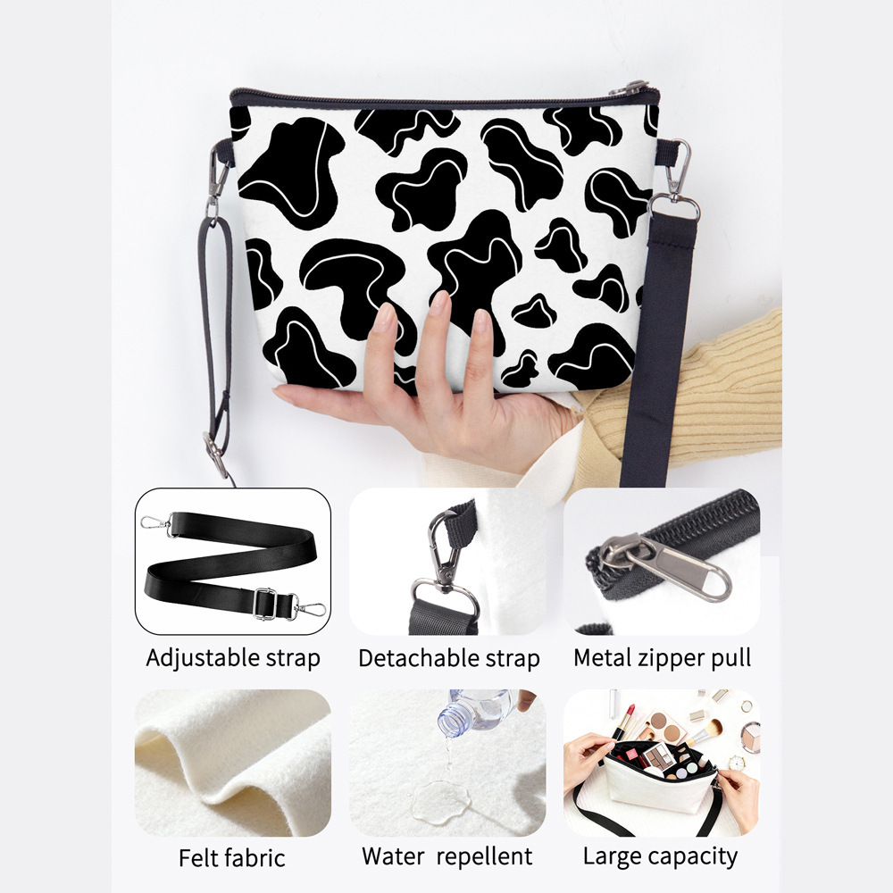 Nueva moda leopardo serie de bolsos de mujer bolsos de felt bolsos de hombro de gran capacidad de viaje bolsos de moda de mujer image 8